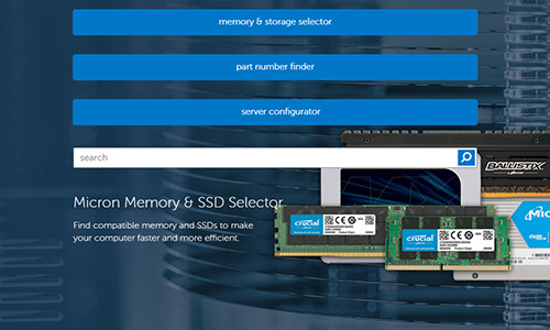 Crucial memory configurator