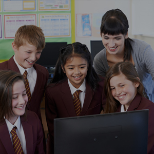 Teacher in an energised classroom