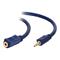 C2G 1m Velocity™ 3.5mm M/F Stereo Audio Extension Cable