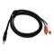C2G Value Series™ One 3.5mm Stereo Male to Two RCA Stereo Male Y-Cable 2M