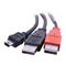 C2G 2m USB 2.0 One Mini-b Male to Two A Male Y-Cable