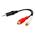 C2G .15m Value Series™ One 3.5mm Stereo Male To Two RCA Stereo Female Y-Cable