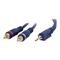 C2G 1m Velocity™ One 3.5mm Stereo Male to Two RCA Male Y-Cable