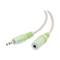 C2G 7m 3.5mm M/F Stereo Audio Extension Cable (PC-99 Colour-Coded)