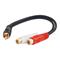 C2G .15m Value Series™ One RCA Mono Male to Two RCA Stereo Female Y-Cable