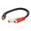 C2G .15m Value Series™ One RCA Mono Male to Two RCA Stereo Female Y-Cable
