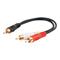 C2G .15m Value Series™ One RCA Mono Male to Two RCA Stereo Male Y-Cable