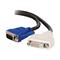 C2G 2m DVI-A Female to HD15 VGA Male Analogue Video Extension Cable