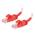 C2G 0.5m Cat6 550 MHz Snagless Crossover Cable - Red