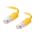 C2G 3m Shielded Cat5E Moulded Patch Cable - Yellow