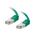 C2G 15m Shielded Cat5E Moulded Patch Cable - Green