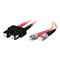 C2G 2m SC/ST LSZH Duplex 62.5/125 Multimode Fibre Patch Cable - Orange
