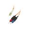 C2G 10m LC/SC LSZH Duplex 62.5/125 Multimode Fibre Patch Cable - Orange