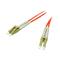 C2G 3m LC/LC LSZH Duplex 62.5/125 Multimode Fibre Patch Cable - Orange