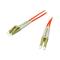 C2G 10m LC/LC LSZH Duplex 62.5/125 Multimode Fibre Patch Cable - Orange
