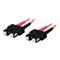 C2G 1m SC/SC LSZH Duplex 50/125 Multimode Fibre Patch Cable - Orange