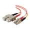 C2G 10m LC/SC LSZH Duplex 50/125 Multimode Fibre Patch Cable - Orange