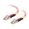 C2G 2m LC/LC LSZH Duplex 50/125 Multimode Fibre Patch Cable - Orange