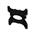 B-TECH BT7532 - Mounting kit ( wall mount ) for LCD display - black - screen size: up to 42"