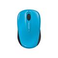 Microsoft Wireless Mobile Mouse 3500 - Cyan Blue Gloss