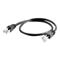 C2G 0.5m Cat6a Shielded Patch - Black