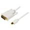 StarTech.com 10 ft Mini DisplayPort to DVI Adapter Converter Cable – Mini DP to DVI 1920x1200 White