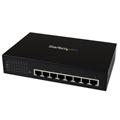 StarTech.com 8 Port Unmanaged Industrial Gigabit Power over Ethernet Switch - 802.3af/at PoE+ Switch