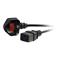 C2G 2m UK 17AWG 250V 16 Amp Power Cord BS 1363 to IEC 60320 C19