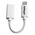 StarTech.com White Micro USB to Apple 8-pin Lightning Connector Adapter for iPhone / iPod / iPad