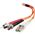 C2G 30m LC-ST 50/125 OM2 Duplex Multimode PVC Fibre Optic Cable (LSZH) - Orange