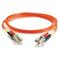 C2G 20m LC-LC 50/125 OM2 Duplex Multimode PVC Fibre Optic Cable (LSZH) - Orange
