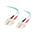 C2G 3m SC-SC 10Gb 50/125 OM3 Duplex Multimode PVC Fibre Optic Cable (LSZH) - Aqua