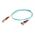 C2G 10m LC-ST 10Gb 50/125 OM3 Duplex Multimode PVC Fibre Optic Cable (LSZH) - Aqua