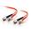 C2G 15m ST-ST 62.5/125 OM1 Duplex Multimode PVC Fibre Optic Cable (LSZH) - Orange