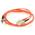 C2G 5m ST-ST 50/125 OM2 Duplex Multimode PVC Fibre Optic Cable (LSZH) - Orange