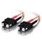 C2G 15m SC-SC 50/125 OM2 Duplex Multimode PVC Fibre Optic Cable (LSZH) - Orange