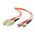 C2G 1m SC-ST 50/125 OM2 Duplex Multimode PVC Fibre Optic Cable (LSZH) - Orange