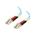C2G 20m LC-LC 10Gb 50/125 OM3 Duplex Multimode PVC Fibre Optic Cable (LSZH) - Aqua
