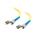 C2G 1m ST-ST 9/125 OS1 Duplex Singlemode PVC Fibre Optic Cable (LSZH) - Yellow
