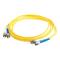 C2G 5m ST-ST 9/125 OS1 Duplex Singlemode PVC Fibre Optic Cable (LSZH) - Yellow