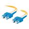 C2G 7m SC-SC 9/125 OS1 Duplex Singlemode PVC Fibre Optic Cable (LSZH) - Yellow
