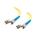C2G 30m ST-ST 9/125 OS1 Duplex Singlemode PVC Fibre Optic Cable (LSZH) - Yellow