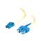 C2G 1m LC-SC 9/125 OS1 Duplex Singlemode PVC Fibre Optic Cable (LSZH) - Yellow