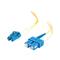 C2G 7m LC-SC 9/125 OS1 Duplex Singlemode PVC Fibre Optic Cable (LSZH) - Yellow