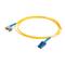 C2G 2m LC-ST 9/125 OS1 Duplex Singlemode PVC Fibre Optic Cable (LSZH) - Yellow