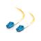 C2G 15m LC-LC 9/125 OS1 Duplex Singlemode PVC Fibre Optic Cable (LSZH) - Yellow