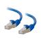 C2G 0.3m Cat6a Booted Shielded (SSTP) Network Patch Cable – Blue