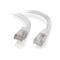 C2G 0.3m Cat6a Booted Shielded (SSTP) Network Patch Cable – White