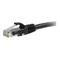 C2G 0.3m Cat5e Booted Unshielded (UTP) Network Patch Cable – Black