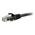 C2G 0.3m Cat5e Booted Unshielded (UTP) Network Patch Cable – Black